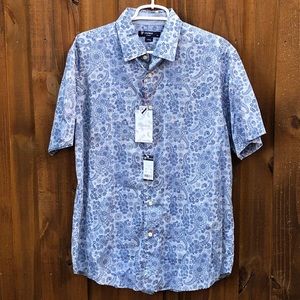 Cremieux Classics Blue Mandala Print Casual Shirt